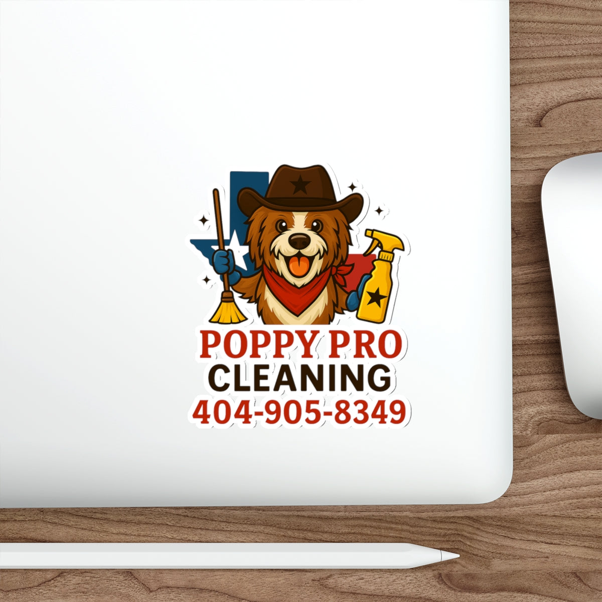 Poppy Pro Texas Die-Cut Vinyl Sticker