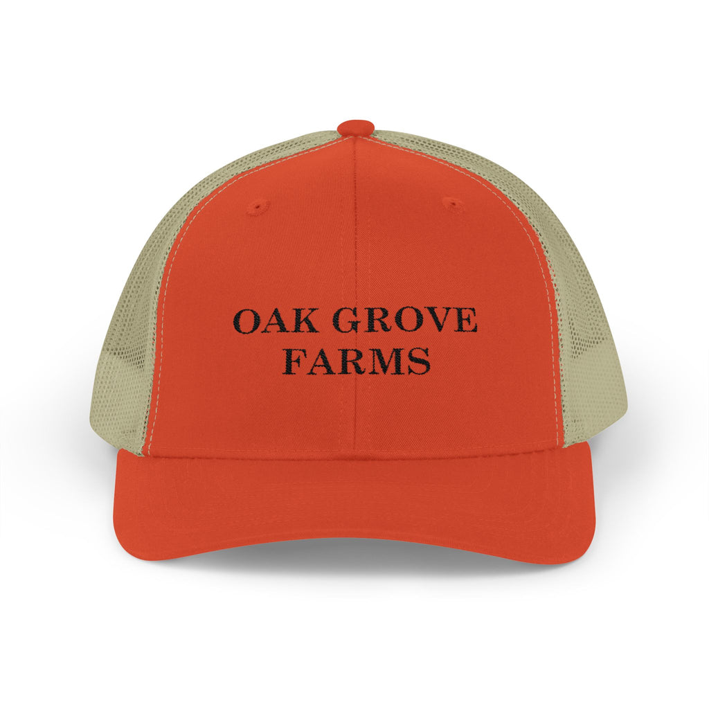 Oak Grove Farms - Orange Mesh Back Hat