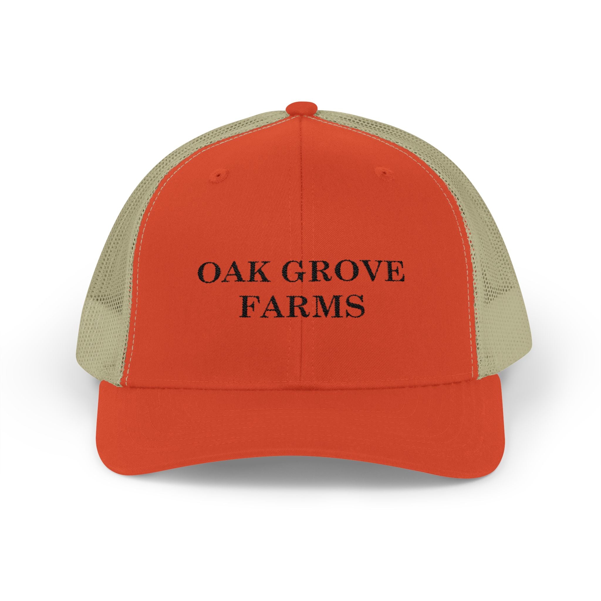 Oak Grove Farms - Orange Mesh Back Hat