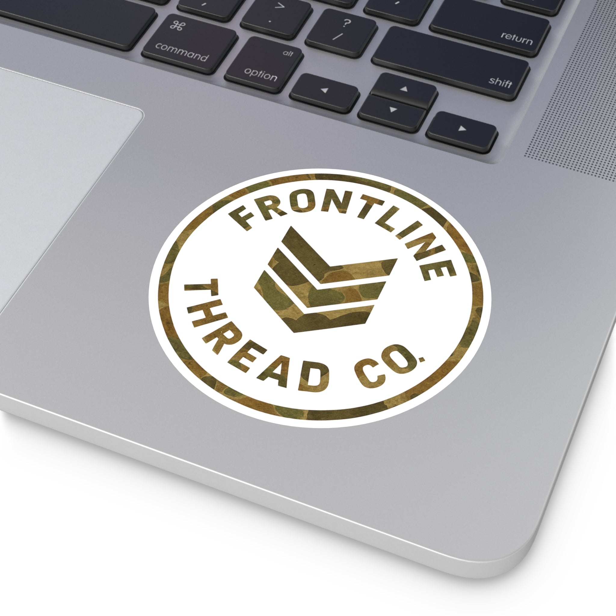 Old School Camo Frontline Thread Co. Vinyl Sticker