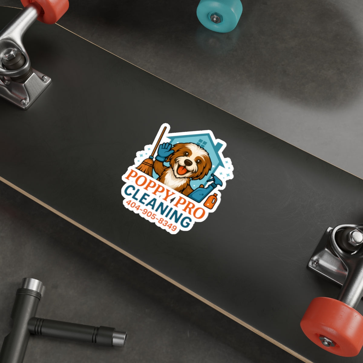 Poppy Pro Cleaning OG Die-Cut Sticker