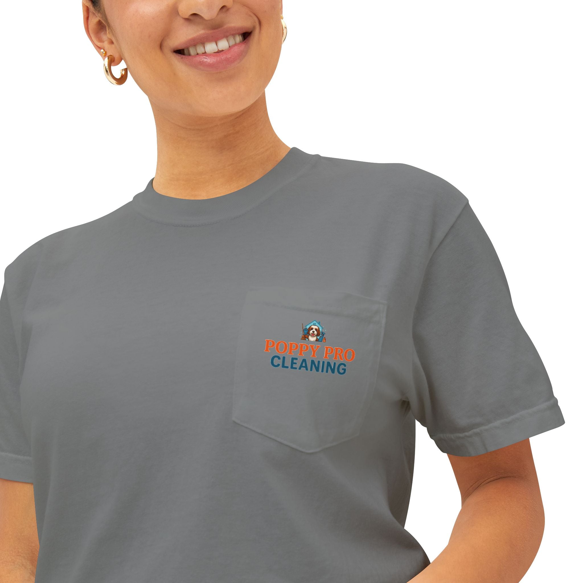Poppy Pro Cleaning OG Pocket Tee