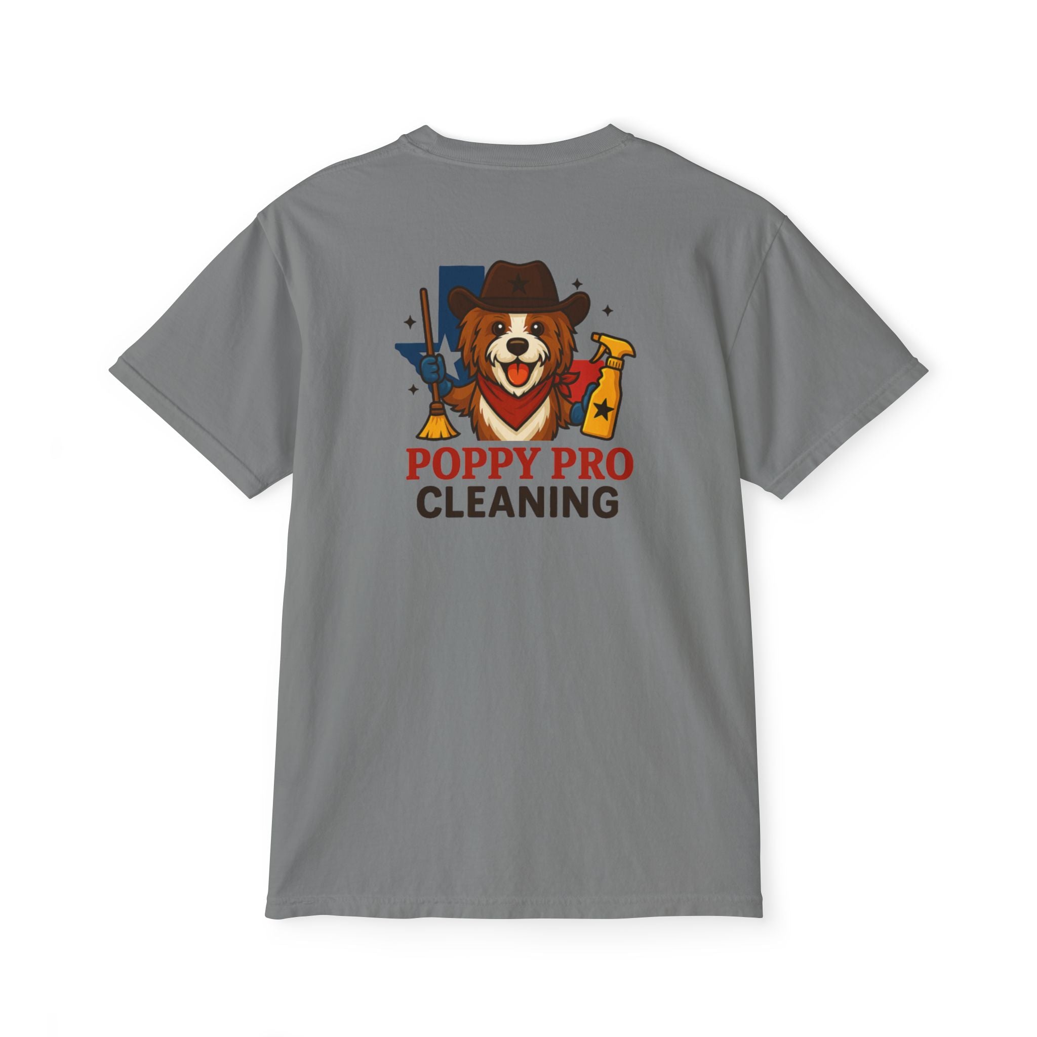 Poppy Pro Cleaning Texas Pocket Tee