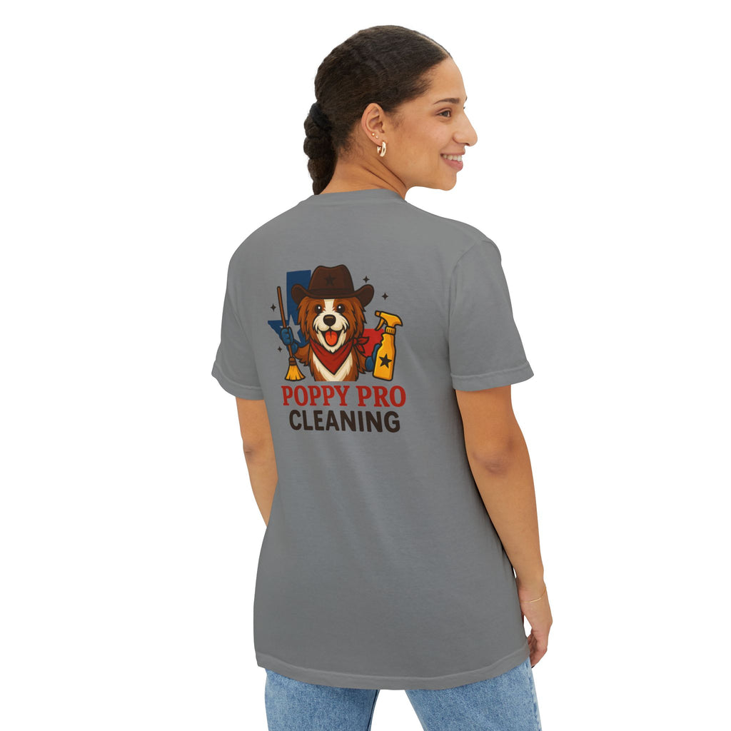 Poppy Pro Cleaning Texas Pocket Tee