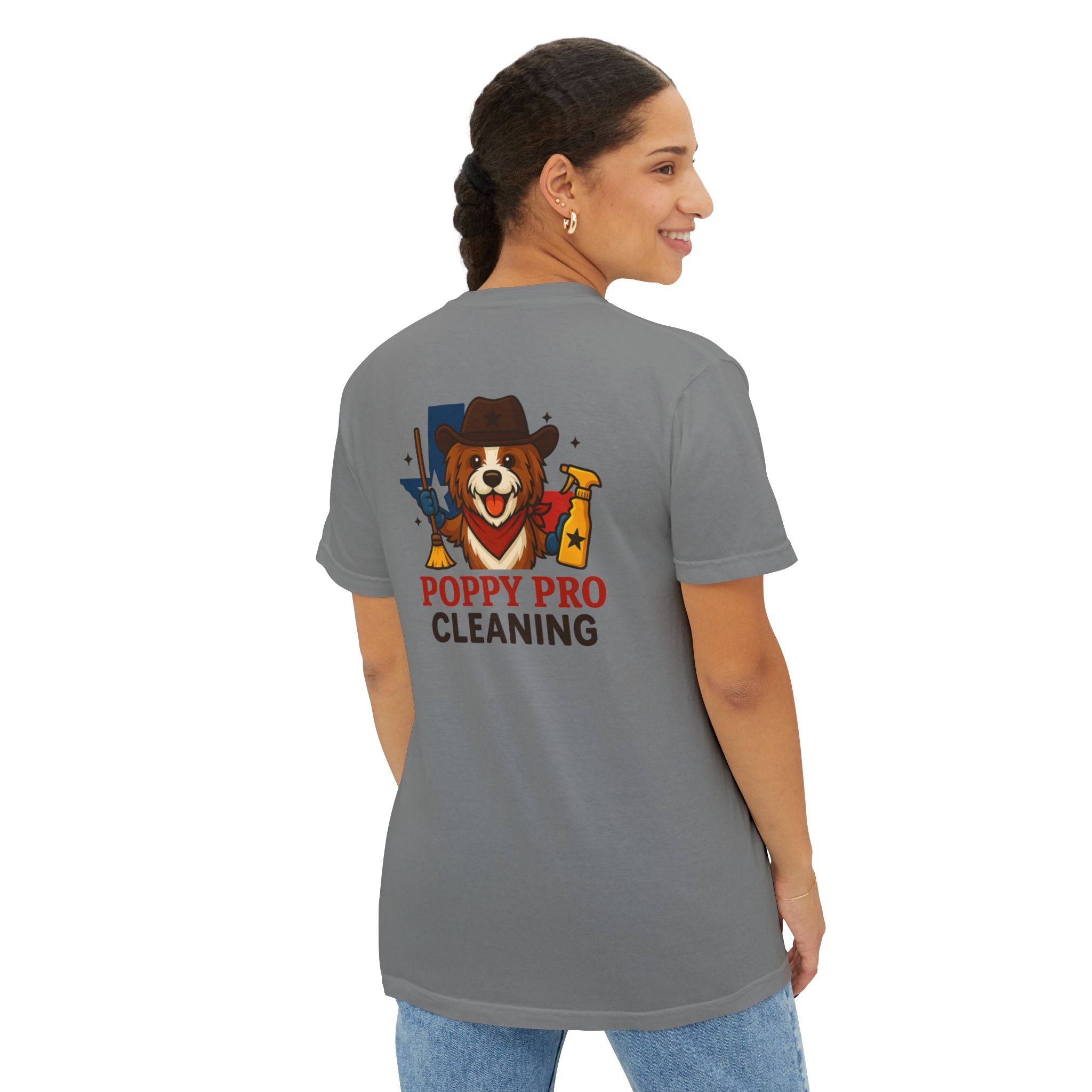 Poppy Pro Cleaning Texas Pocket Tee