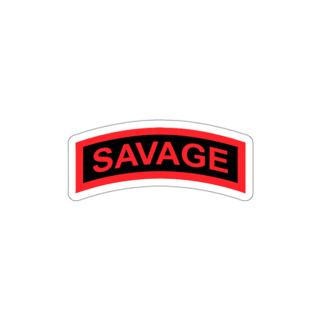 Savage "Tab" Die-Cut Vinyl Sticker
