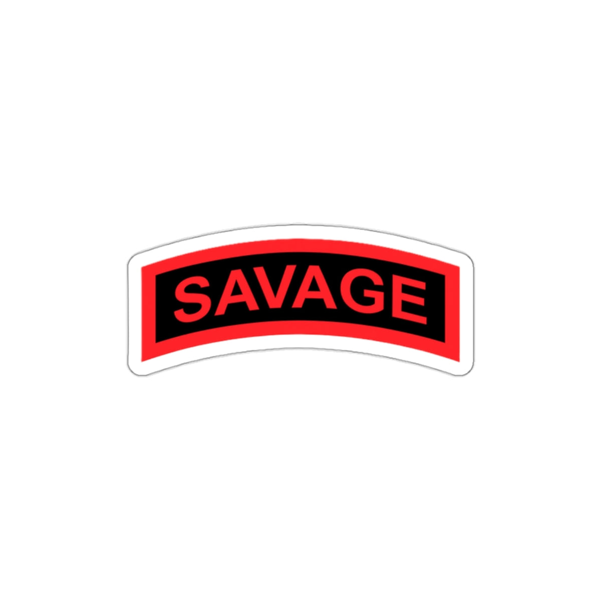 Savage "Tab" Die-Cut Vinyl Sticker