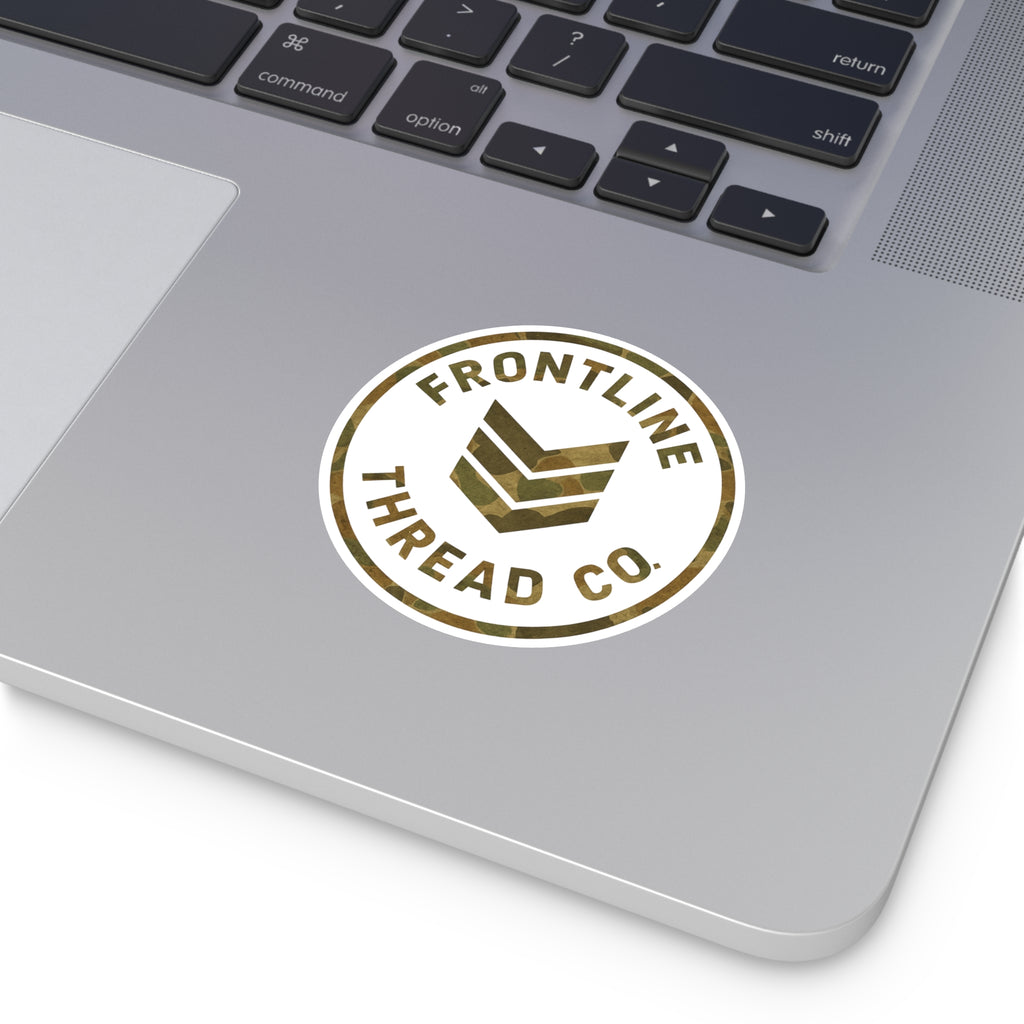 Old School Camo Frontline Thread Co. Vinyl Sticker