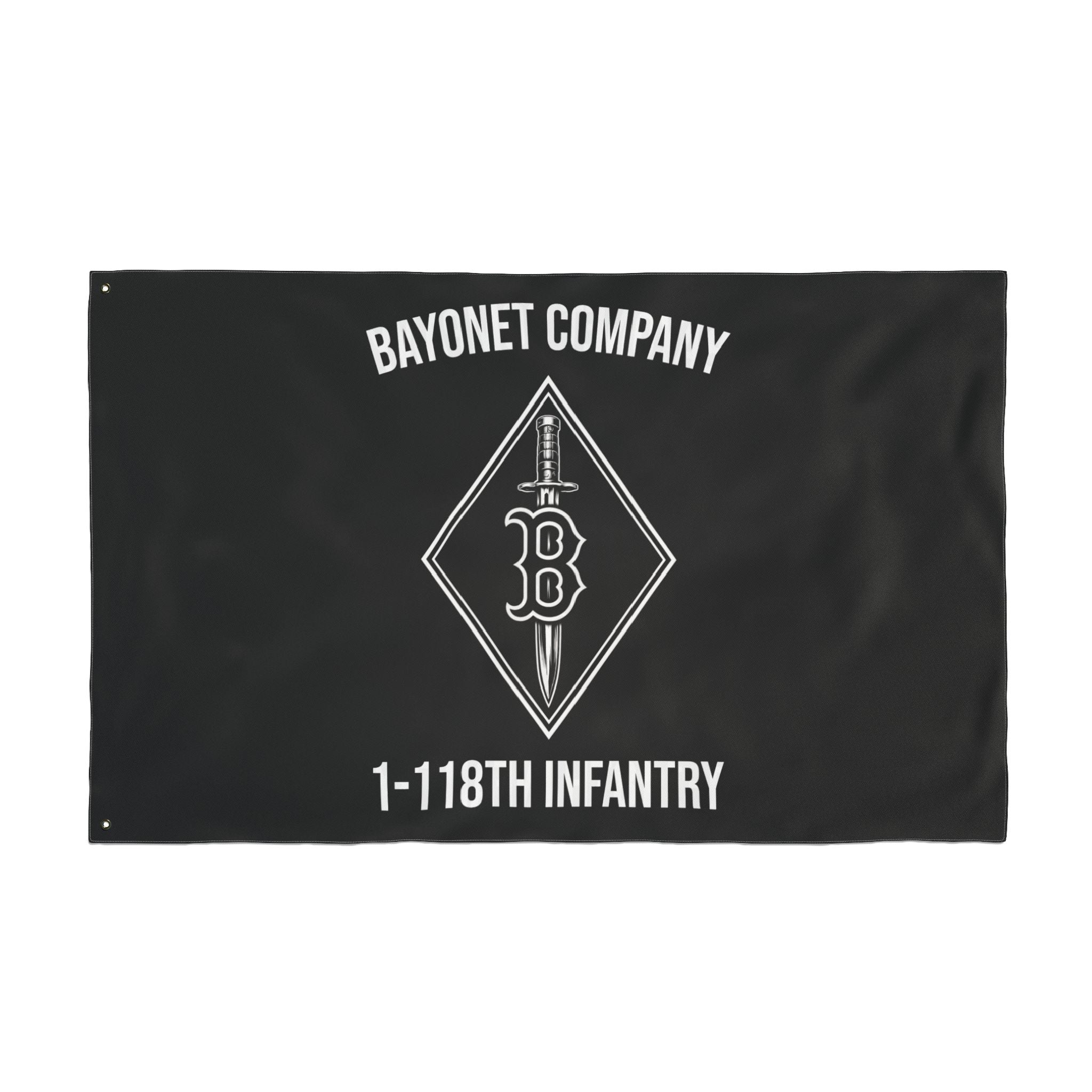 Bayonet Company 1-118th Infantry Double-Sided Flag