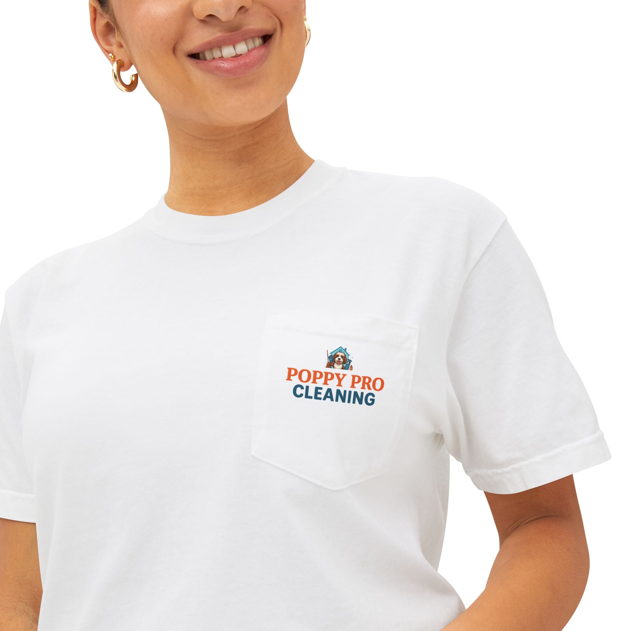 Poppy Pro Cleaning OG Pocket Tee