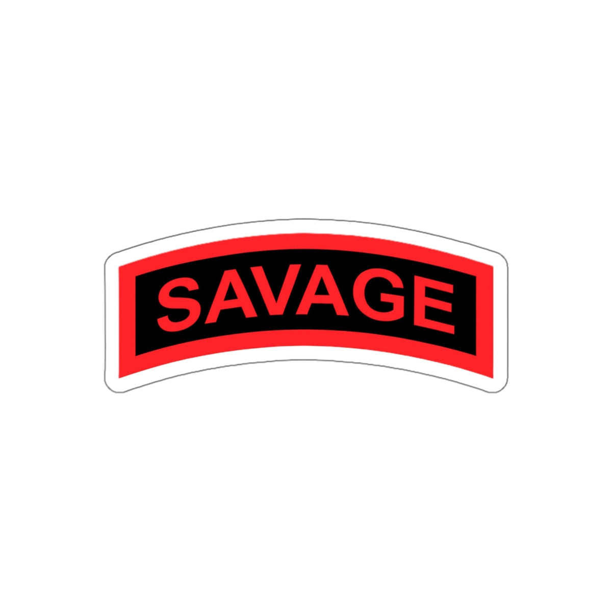 Savage "Tab" Die-Cut Vinyl Sticker