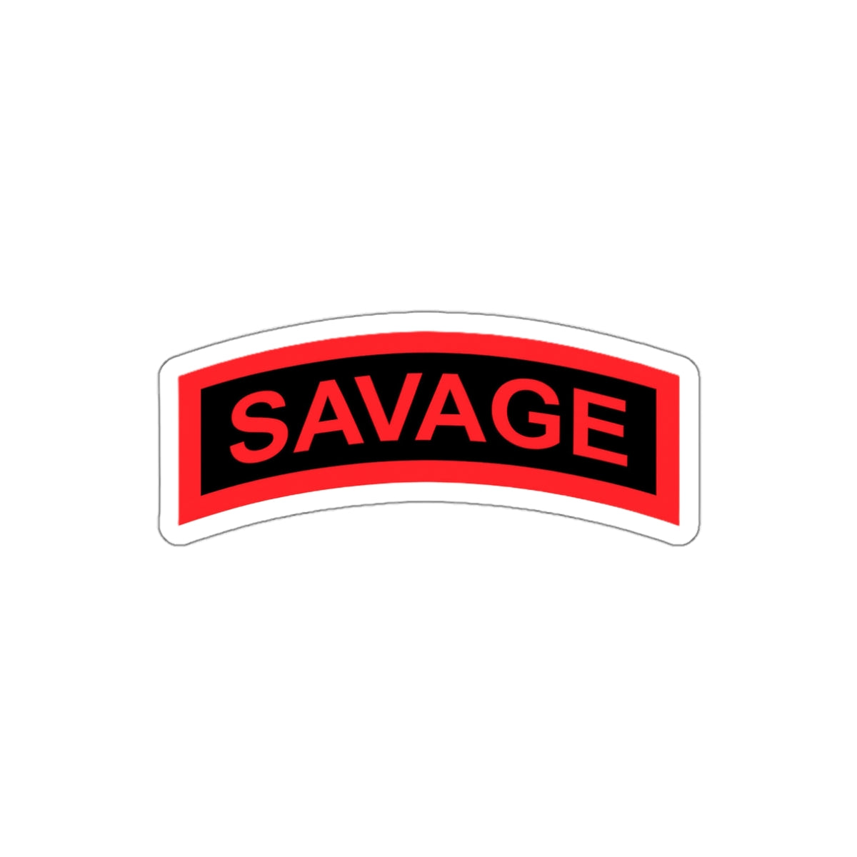 Savage "Tab" Die-Cut Vinyl Sticker