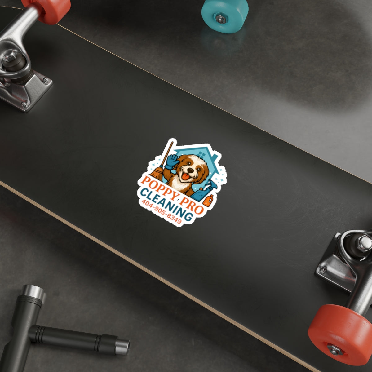 Poppy Pro Cleaning OG Die-Cut Sticker