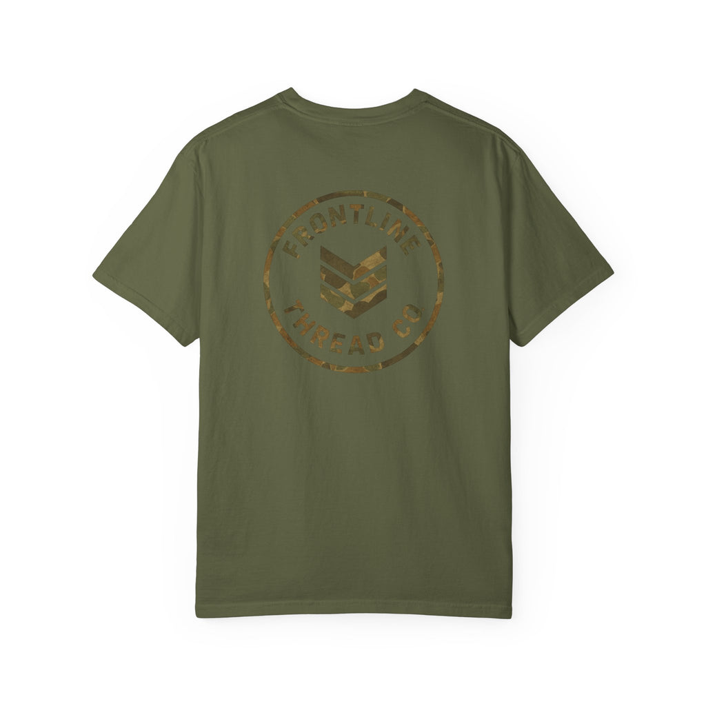 FRONTLINE THREAD CO. OLD SCHOOL CAMO - OG LOGO TEE