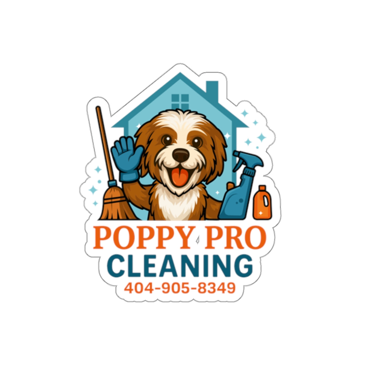 Poppy Pro Cleaning OG Die-Cut Sticker